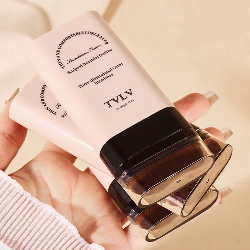 TVLV eraser foundation make-up stick 20gwith brush to brighten skin liquid foundationnon-markinglong-lasting makeup concealer 250813