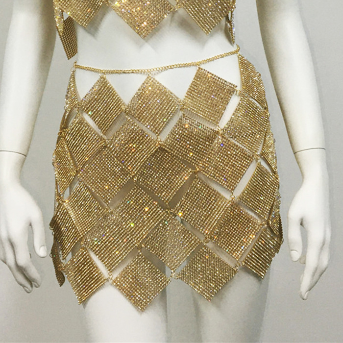 Stage Wear New Flashy Handmade Sexy Hollow Casual Suit European American Style Fashion