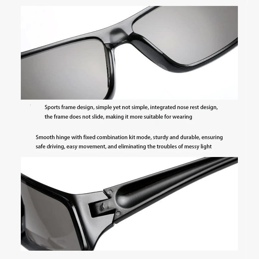 KLASSNUM Classic Night Vision Glasses Men Anti Yellow Lens Sunglasse Driving UV400 2025 In 250804