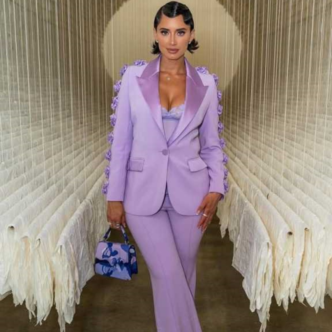 Customized Plus Size 2 Pieces Women Suits 3D Flowers Wedding Tuxedos Formal Office Ladies Jacket Outfits