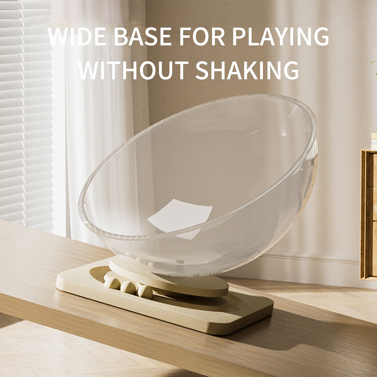 Space capsule cat nest, suitable for all seasons, warm in winter, acrylic solid wood turntable, cat nest, cool in summer, pet supplies