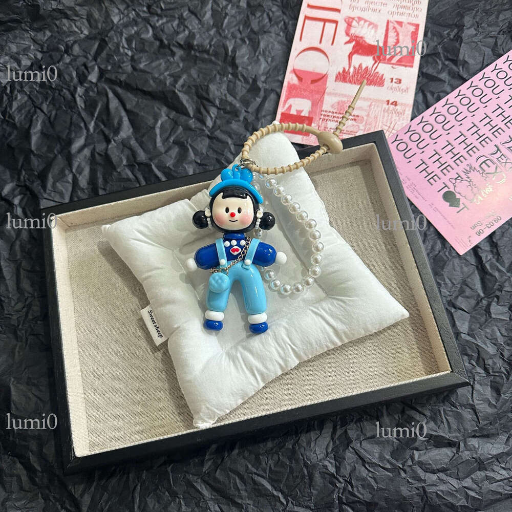 New Color-Block Split Girl Multi-Girl Car Hanging Accessories Bag Pendant High-End Cute Creative Keychain