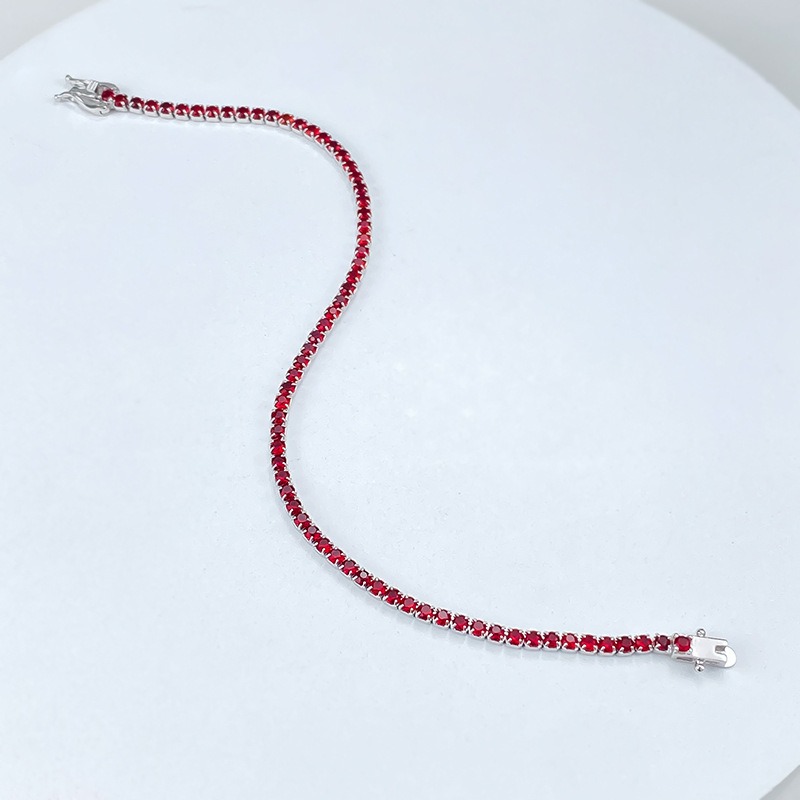 Charming Womens Unica Row Dazzler: All-Zirconium Ornamented Bangle Jewelry Set