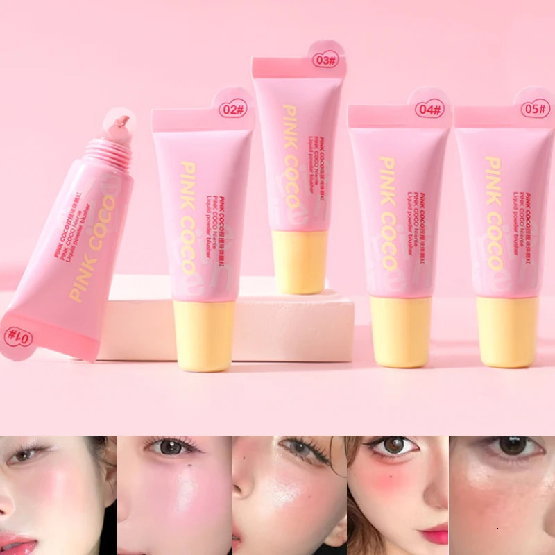 PINK COCO Squeeze Liquid Blush - Single Color Lip Cheek Duo-Use Easy to Apply with Long-Lasting Natural Finish Beauty Makeup 250813