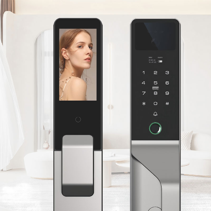 Video intercom fingerprint smart door lock with facial recognition, fingerprint lock with camera, smart digital lock RUBINHR C949-2