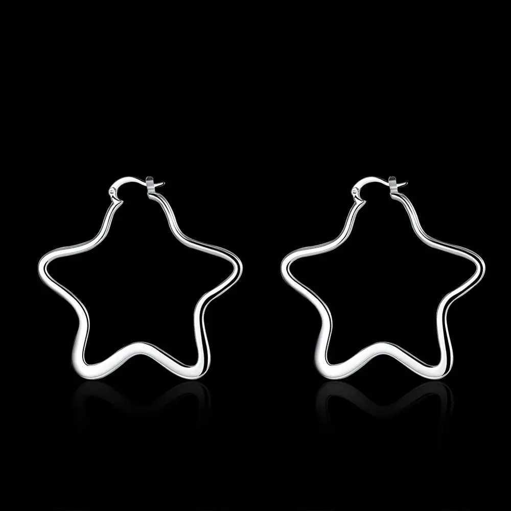 Romantic Classic Wholesale Silver Color Hoop Earrings For Women Big Round Circle Earrings Cluaise Uhani For Wife XJ250814