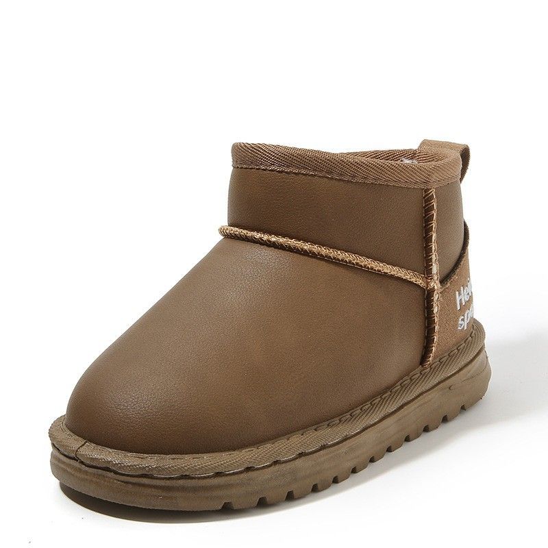 Children Snow Boots Winter Kid Cotton Shoes Fashion Non-slip Soft Toddler Girl Shoes Boy Plus Velvet Thick Warm Boots Sizes US8C-US4Y