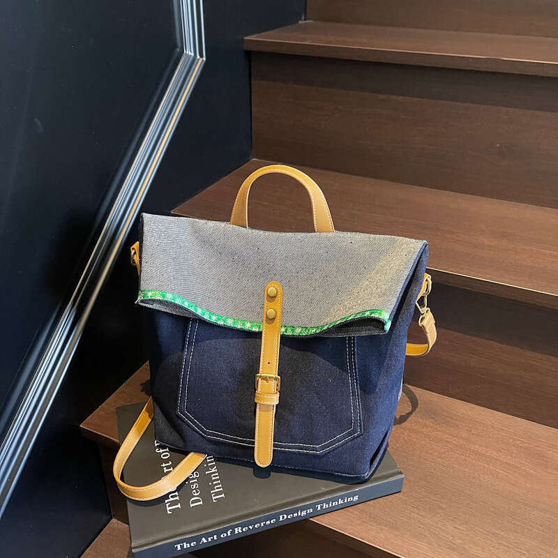 2025 New Niche Denim Messenger Trendy Artistic Youth Handbag Large Capacity Single Shoulder Bags Designer Women Crossbody Bag for Women