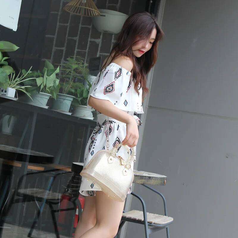 City Bag Summer Popular Shell-Shaped Candy-Color Jelly Shoulder Crossbody Bag, Portable Fashion Women's Bags, Candy Bag Medium