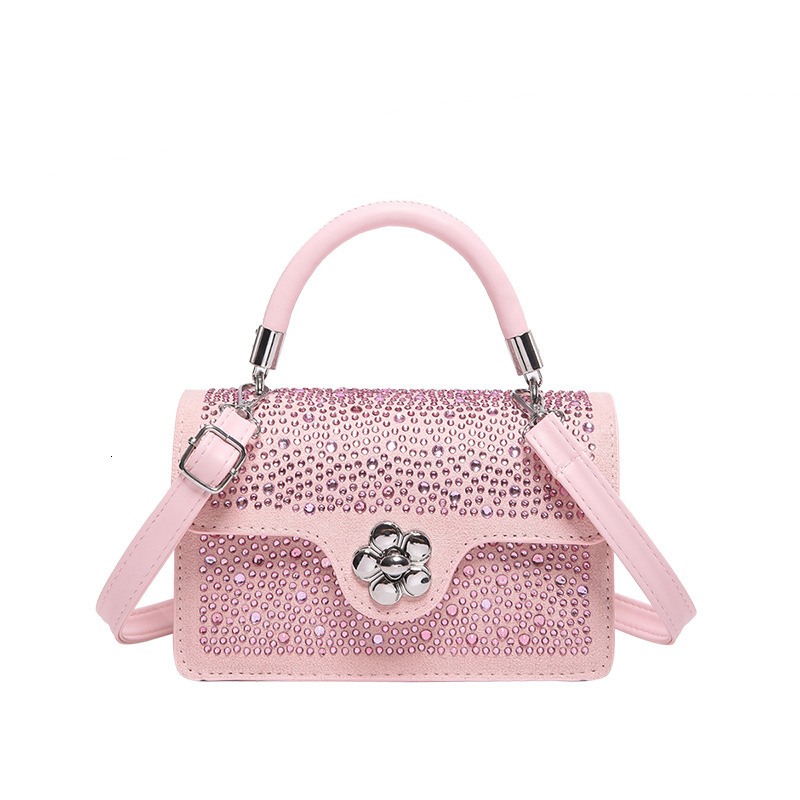 Luxury Brand Designer Bag Handbag Korean Fashion Diamond-Studded Simple Versatile Shoulder Bag Commuting Casual Textured Large Capacity Crossbody Bag