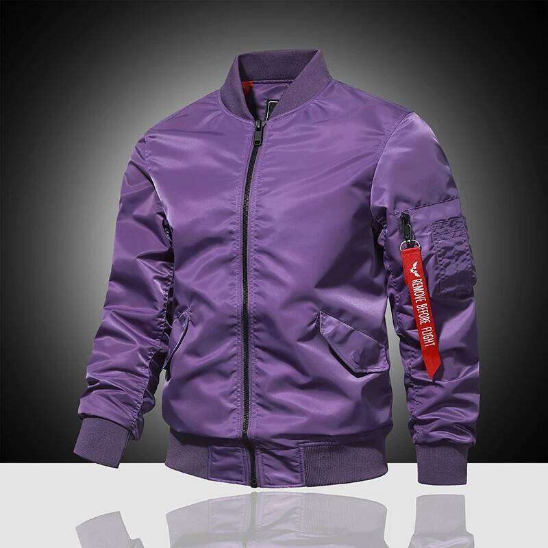 Designer Clothing 2025 Spring And Autumn New Air Force Ma1 Pilot Men's Solid Color Baseball Suit Casual Versatile Large Work Cycling Jacket