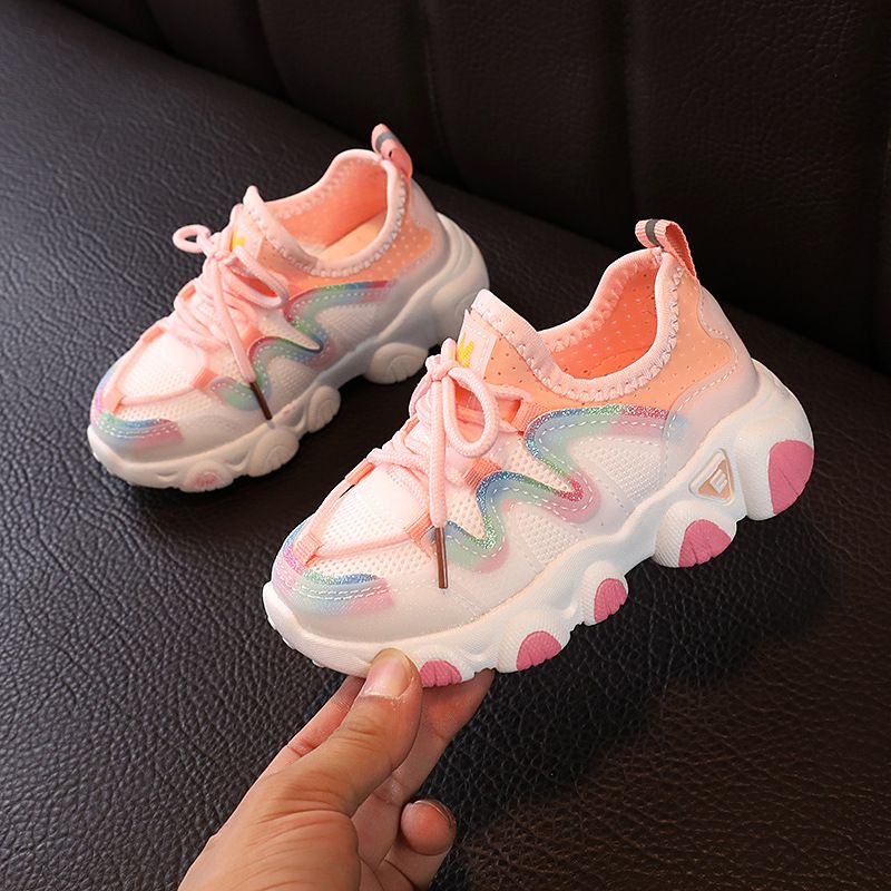 Children's Sports Shoes for Toddlers Boys Girls Little Kids Running Sneakers Kidsnest Mesh Breathable Soft Fashion Classic Casual Shoes Size 21 -