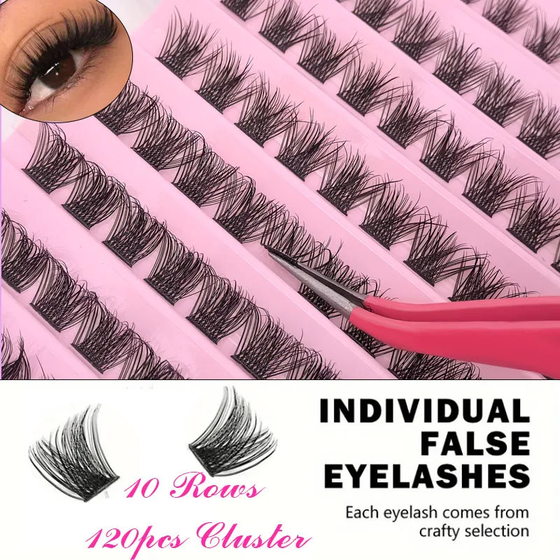 DIY Eyelash Kit Individual Lashes Cluster Mix Lash Clusters with Bond and Seal Accessories 250811