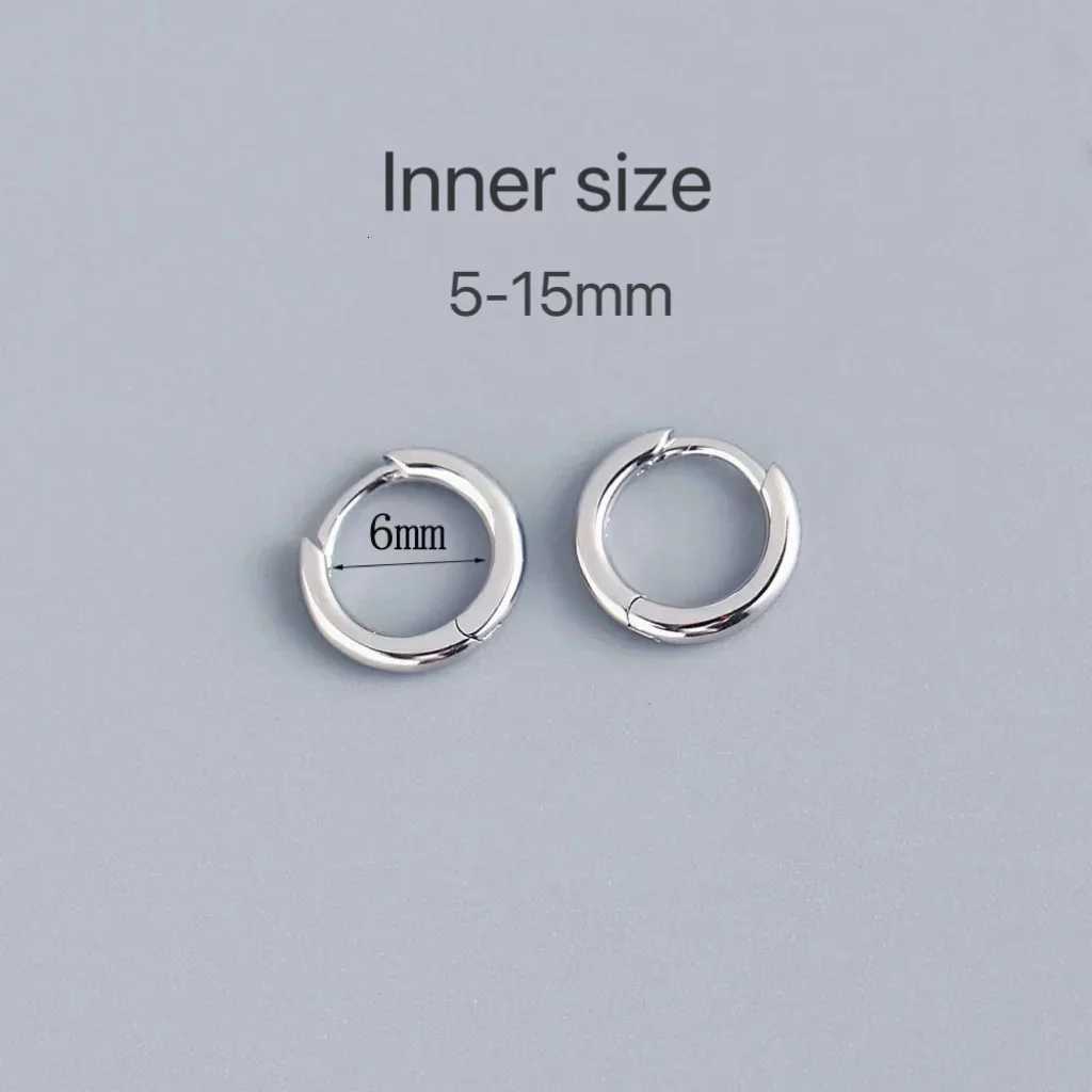 6-15mm Stainless Steel Earring Minimalist Classic Round Gold Color Earring for Women Men Tiny Huggie Hoop Rock Jewelry Gift XJ250814