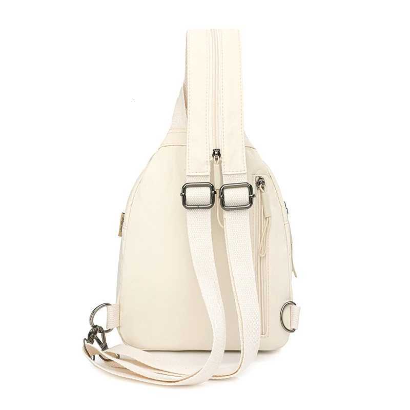 2025 Cross-Border New Backpack Womens Multi-Purpose Travel Backpack Simple Fashion Crossbody Bag Work Clothing Versatile Chest XJ250814