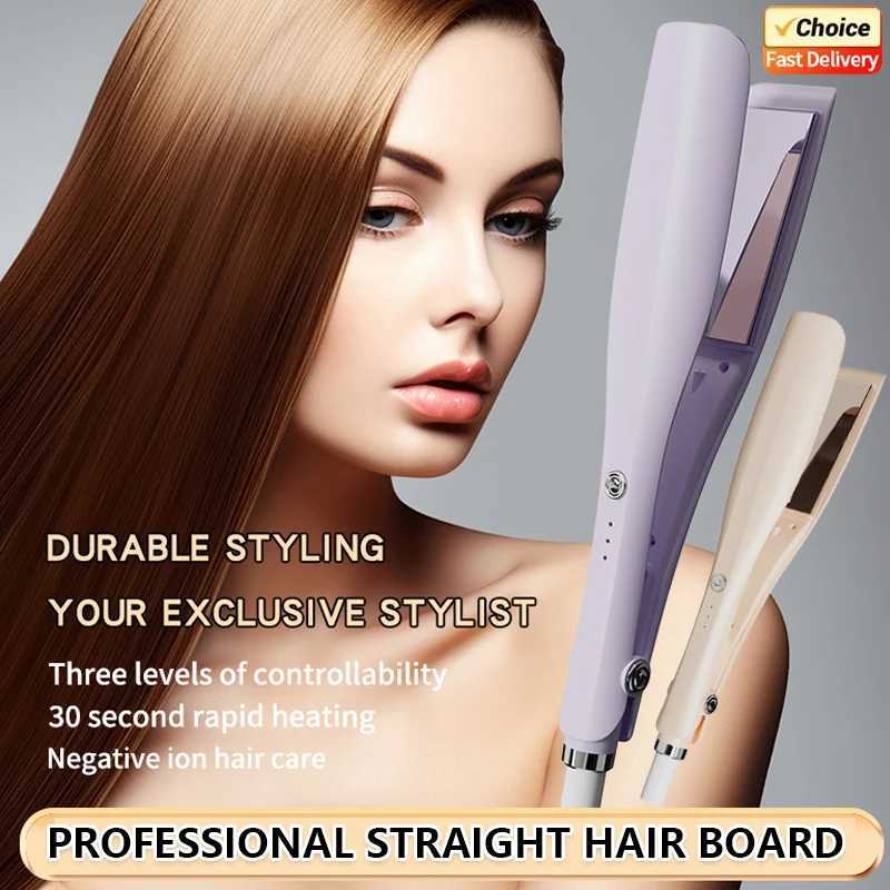Dual Purpose Hair Straightener and Curler for Women Girls Anti Scald Fast Heating Styling Iron All Hair Types Travel Size W250814