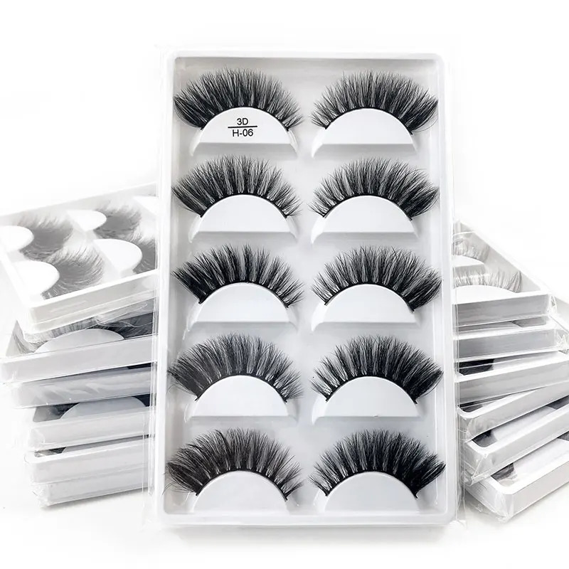 5 Pairs Multipack 3D Soft Mink Hair False Eyelashes Handmade Wispy Fluffy Long Lashes Natural Eye Makeup Tools Faux H13 E08 E01 250811
