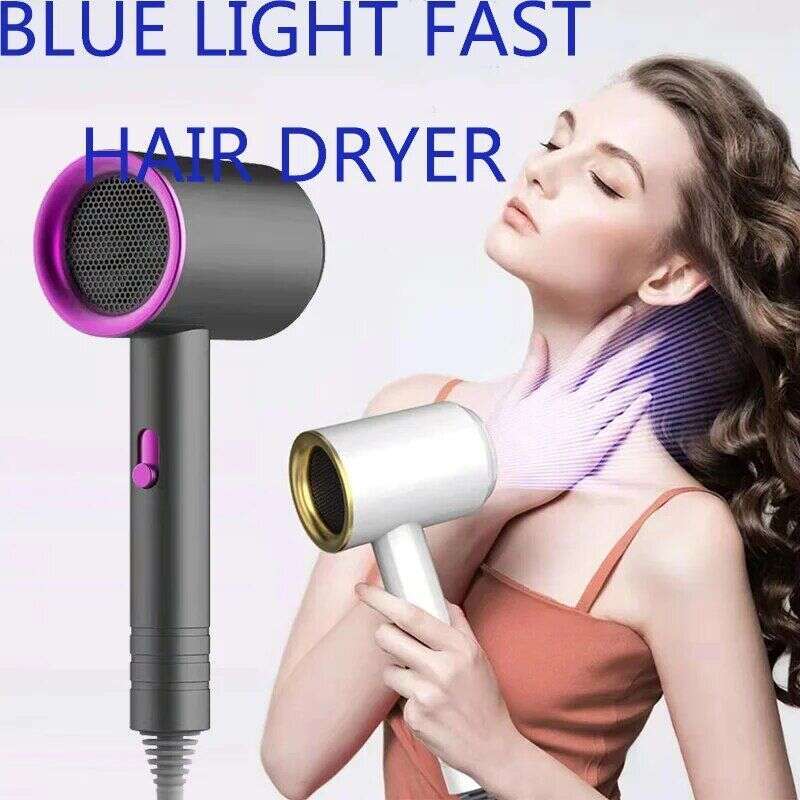 High-Power Blue Light Negative Ion Ultra Silent Care Fast Dry Home Powerful Constant Anion Electric Hair Dryer