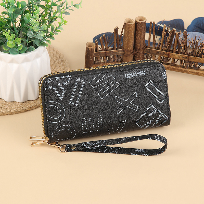 Luxury Brand Designer Wallet 2024 Retro Fashion Simple Women's Purse Large Capacity Card Holder Multifunctional Clutch Double Zipper Wallet