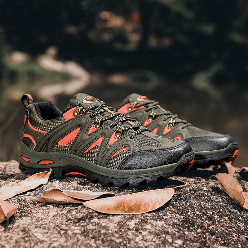 Men's mountaineering 2025 new anti-skid wear-resistant outdoor hiking travel shoes shock-absorbing professional trekking