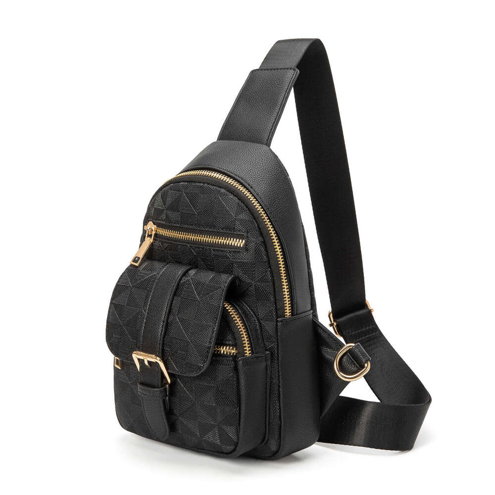 Lacel Urwebin Womens Pattern Sling Bag Multi - Pocket Large Capacity Adjustable Strap Stylish Chest Bag for Daily Travel Casual Use shoulder bag 1