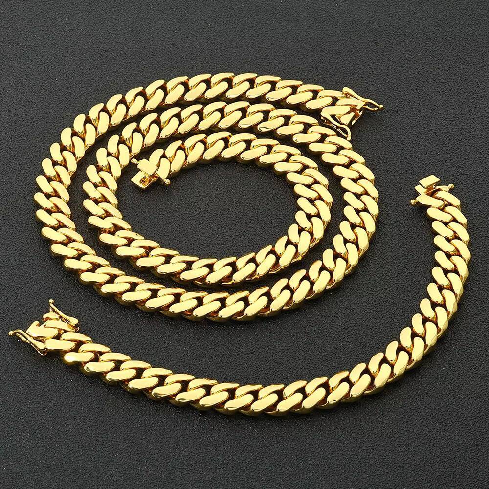 Wholesale hip hop necklace accessories smooth Cuban chain personalized bracelet hot selling