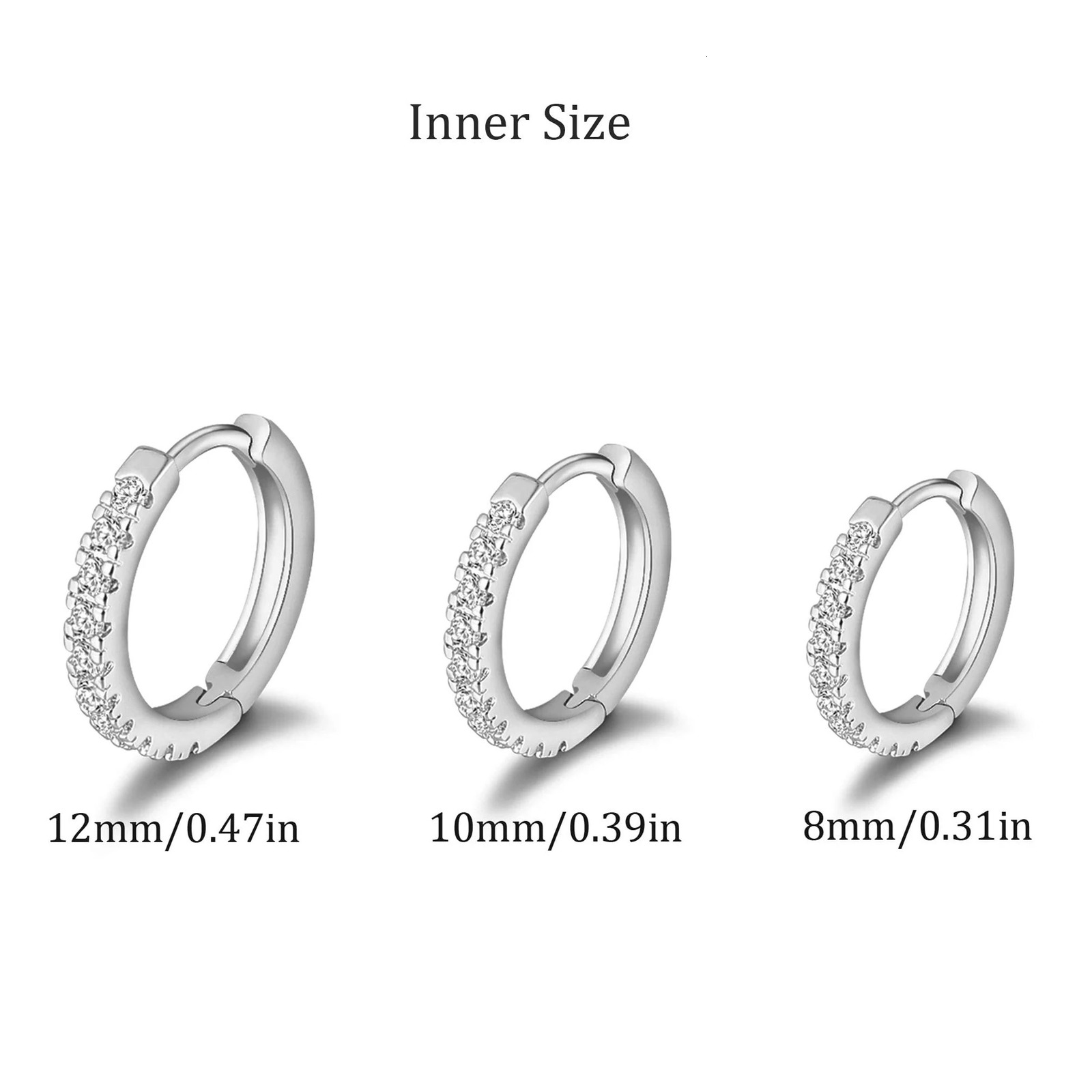 Shevalues 3 Pairs Hoop Earrings Set for Women 14K Gold Plated Men Jewelry Hypoallergenic Earrings Decoration for Ladies 250812