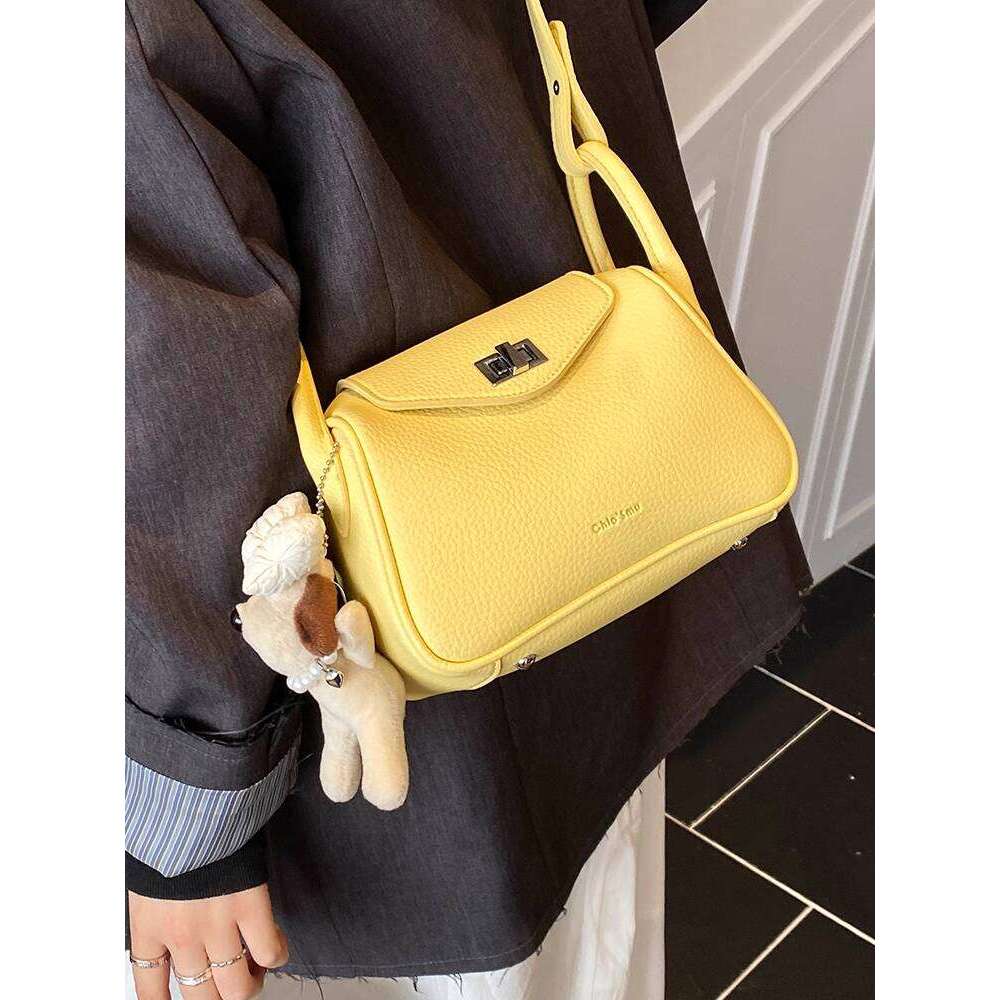 Spring Niche Lychee Pattern Single Shoulder High-End Elegant Pillow 2025 New Women's NEW free shipping Versatile Fashion Small Bag