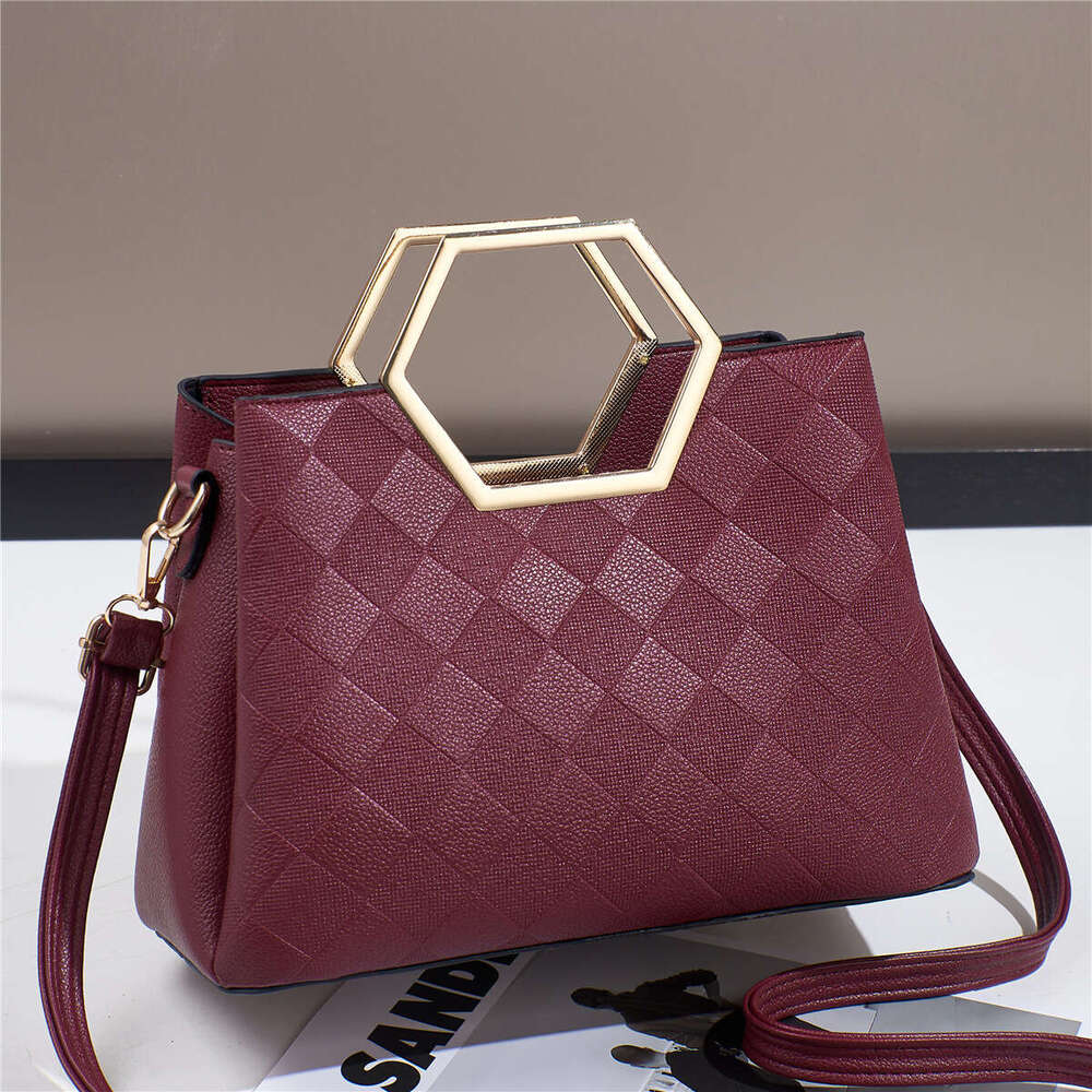 Designer bag Luxury bag New Personality Single Shoulder High-End Versatile Small Square Handbag Textured Women's Bag