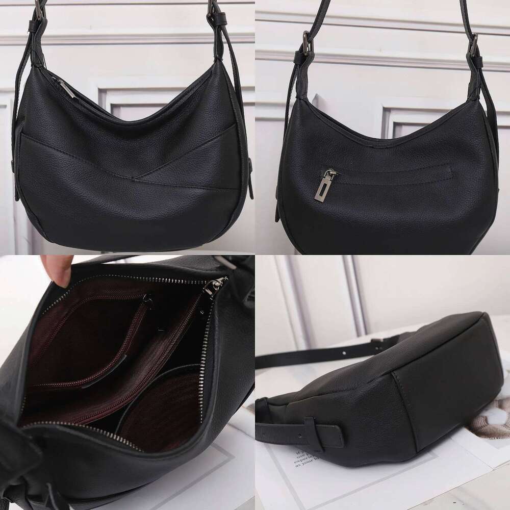 2025 Top-Grain Leather Crossbody Bag for Women Spacious Convertible Shoulder Purse, Commuter Organizer Fits Laptop