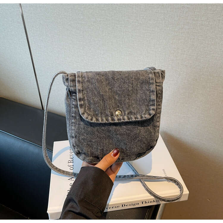 Bags Designer Women 2025 New Korean and Japanese Style Denim Flap Small Artistic Unisex Phone Casual Shoulder Crossbody Bag