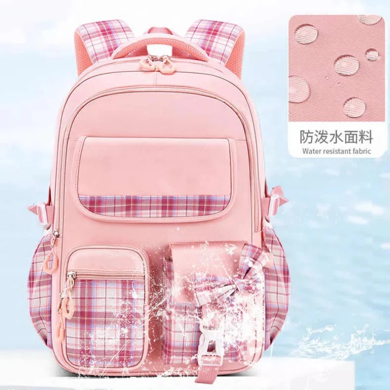 Children School Bags For Girls Kids Satchel Primary Orthopedic School Backpacks Princess Backpack Book bag 250813