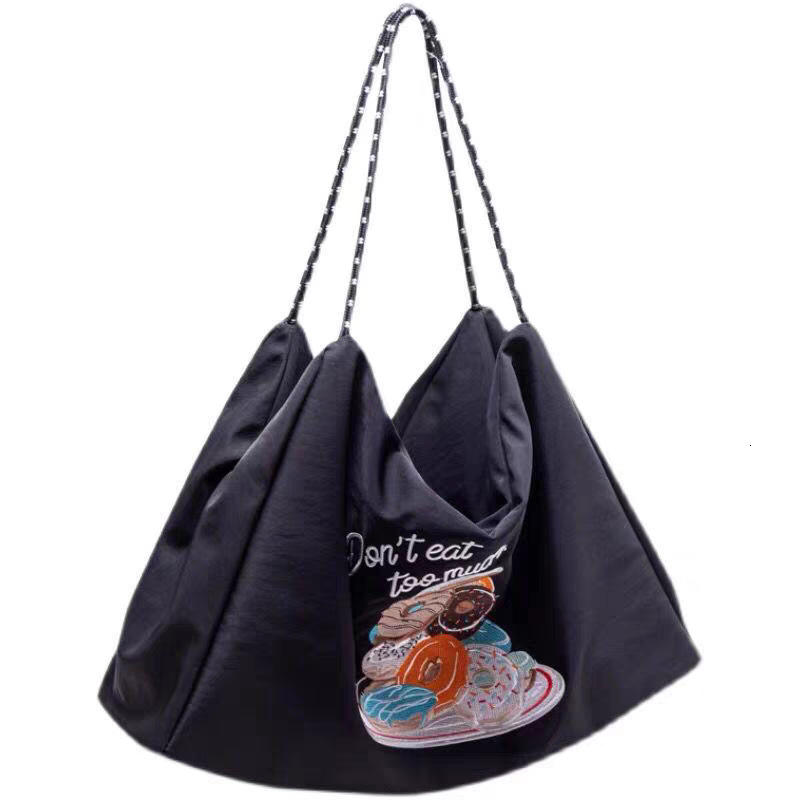 Sweet Donut Tote New Large Capacity Nylon Handbag Class Commuting Casual Bag for Women