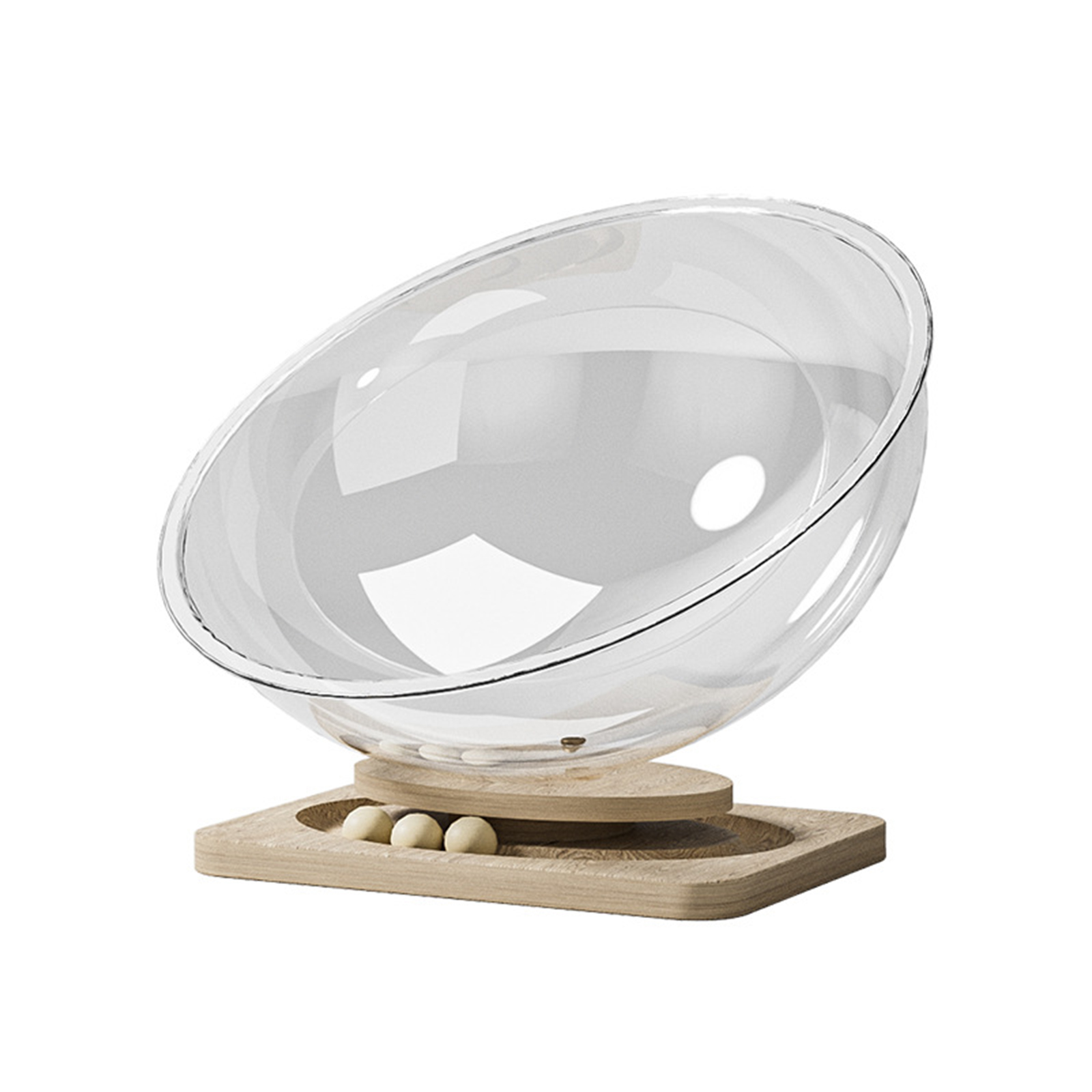 Space capsule cat nest, suitable for all seasons, warm in winter, acrylic solid wood turntable, cat nest, cool in summer, pet supplies