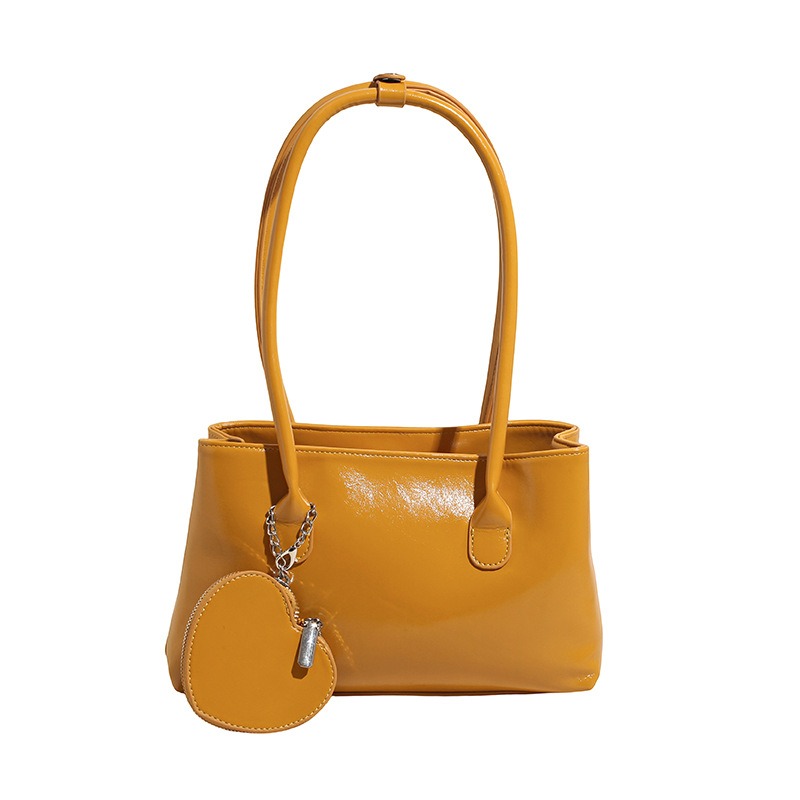 Trendy Womans Casual Shoulder Bag with Gloss Finish