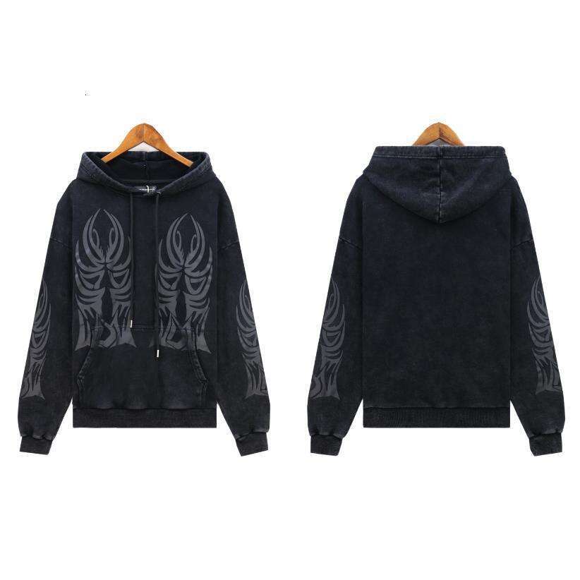 Who Decides War Series High Street Fashion Flame Church Hoodie Sweatshirt Washed Vintage Set