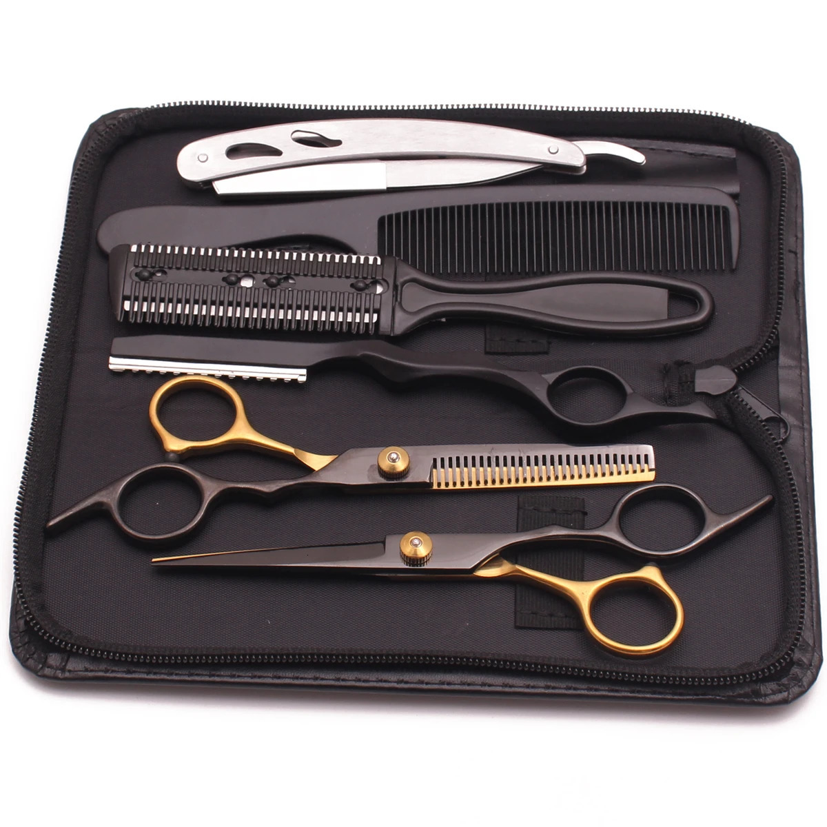 Hairdressing Scissors 6 Japan Stainless Hair Cutting Scissors Thinning Shears Barber Shop Haircut Set Styling Tool Drop 250812