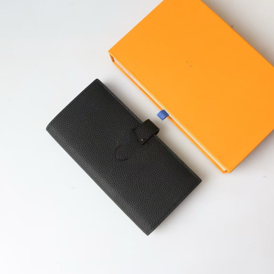 Fashion Designer Wallet Her Bag Women Short Purse Emed Wer Letters Wallets Credit Card Holders Her Bag Mess Ladies Plaid Money Clutch Bags Pueses With Orange Box