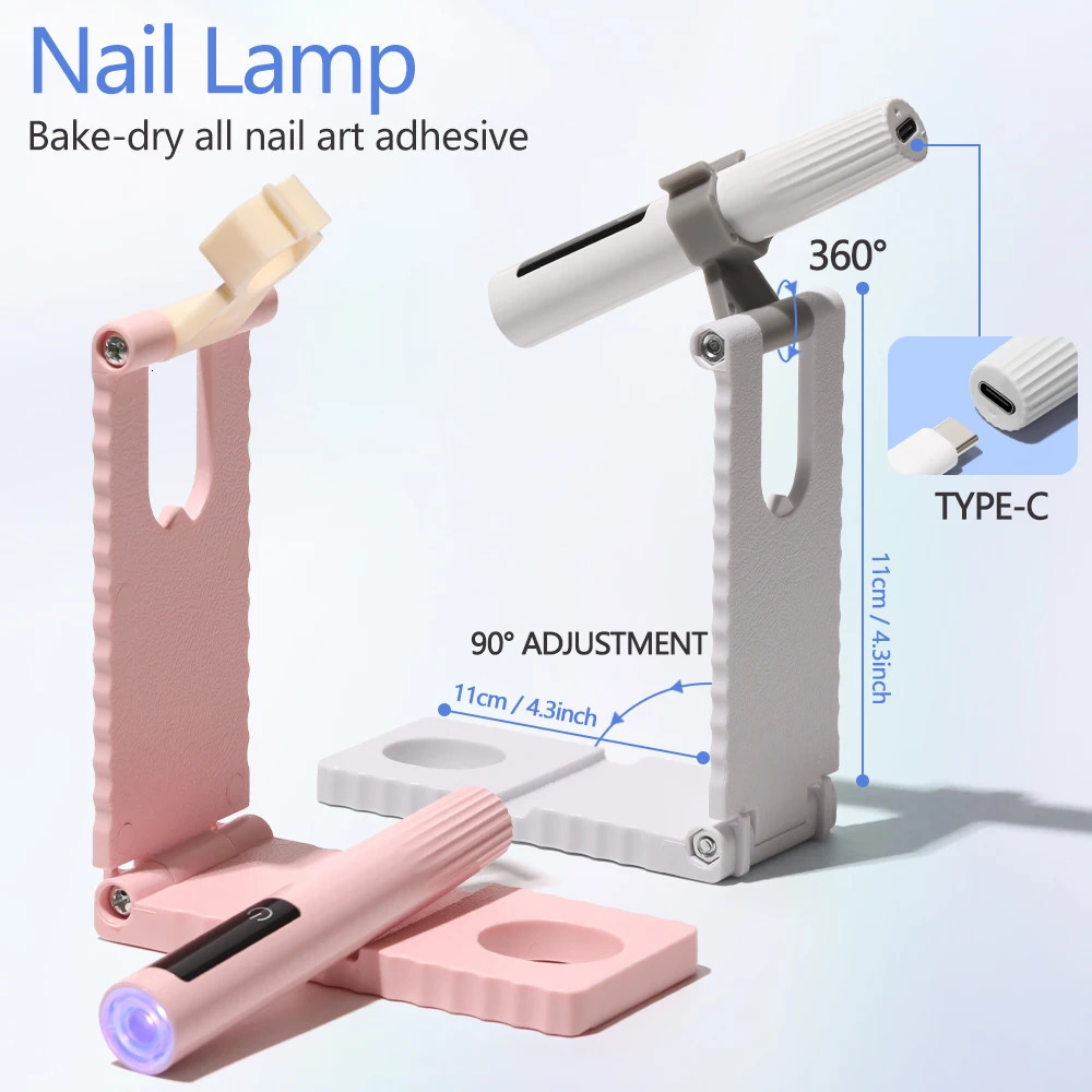 Touch Screen Nail Art Lamp Portable Handheld UV Lamp for Gel Nails Fast Flash Curing LED Nail Dryer for Home Travel 250814