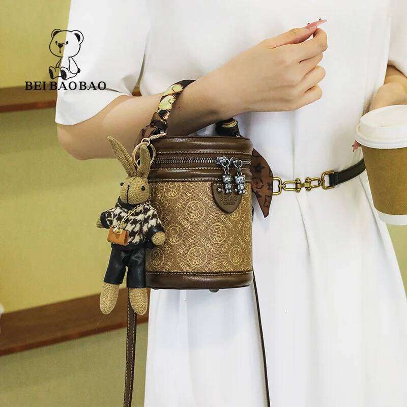 Hot Selling Women's Summer New Fashion Scarf Handheld One Shoulder Bucket Cute Crossbody Bag Designer Bags