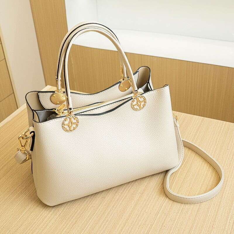 Handbag Versatile Large Capacity Commuter Crossbody Women's Soft Fabric Mommy Bag Middle aged