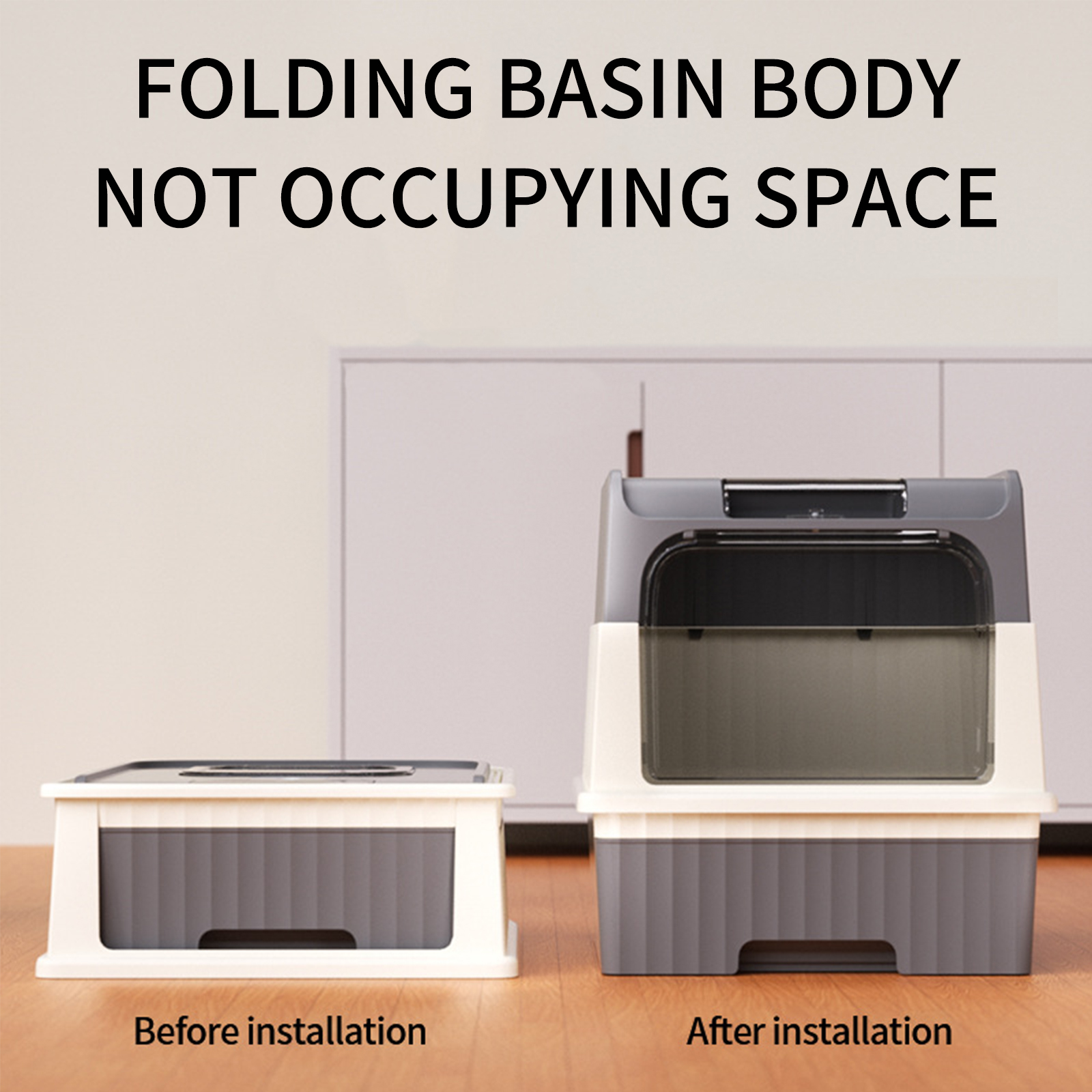 Cross border dropshipping oversized drawer style cat litter box, fully enclosed, UV resistant, cat toilet pet supplies