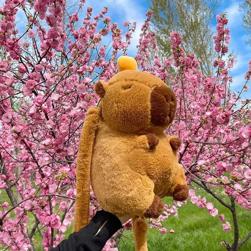 ute Soft Plush Capibara Backpack Girl Fashionable Crossbody Bag for Women Kawaii Shoulder Bag for Children Gifts for Girlfriend XJ250814
