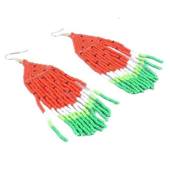 Evening Handmade Women's Seed Bead Unique Jewelry Fashion Earrings