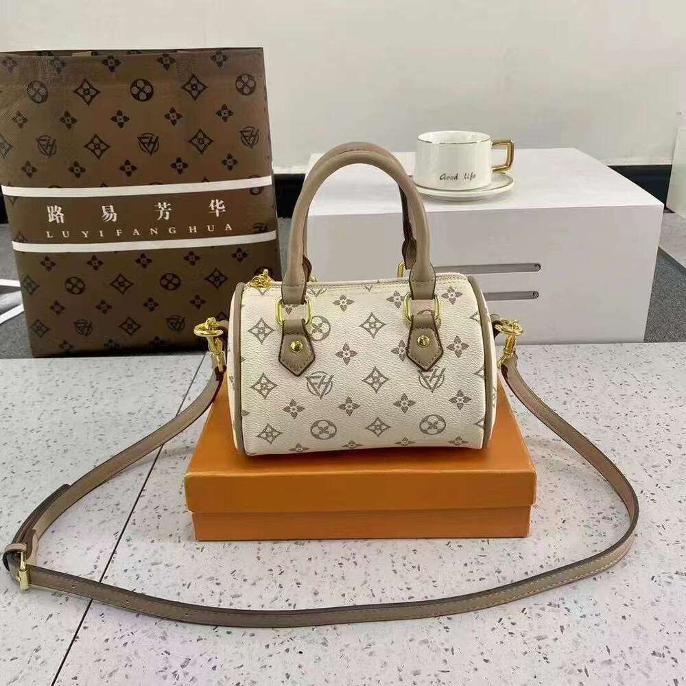 DHessentials Trendy Pillow Boston Bag - Mini Crossbody Shoulder Bag for Women, Fashionable Oval Purse with Contrast Stitching (3 Colors)