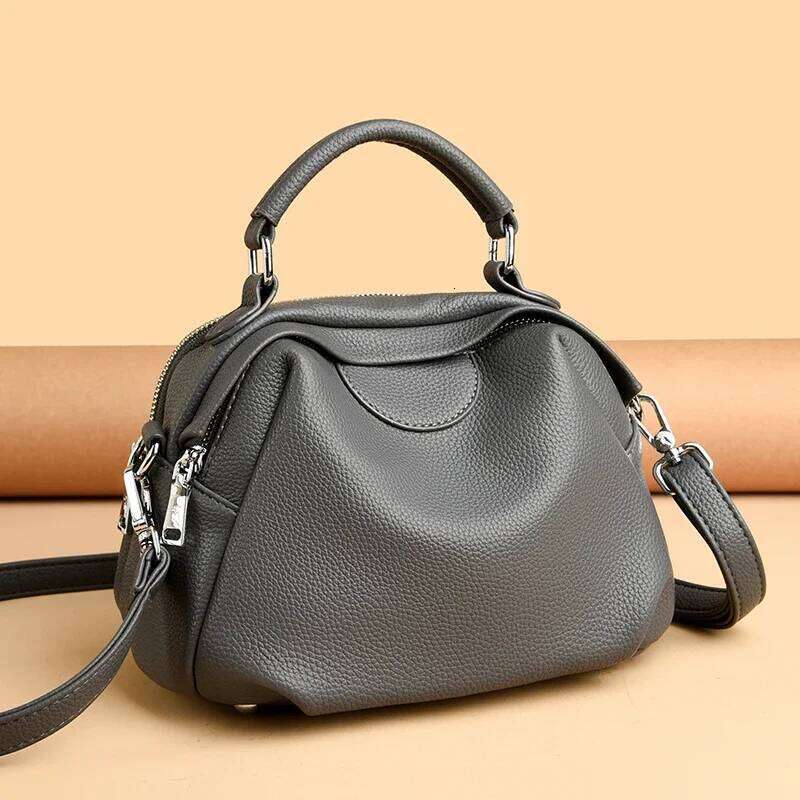 High Quality Soft Leather Tote Fashion Women Shoulder Messenger Large Capacity Wear-resistant Bag Handbag Sac