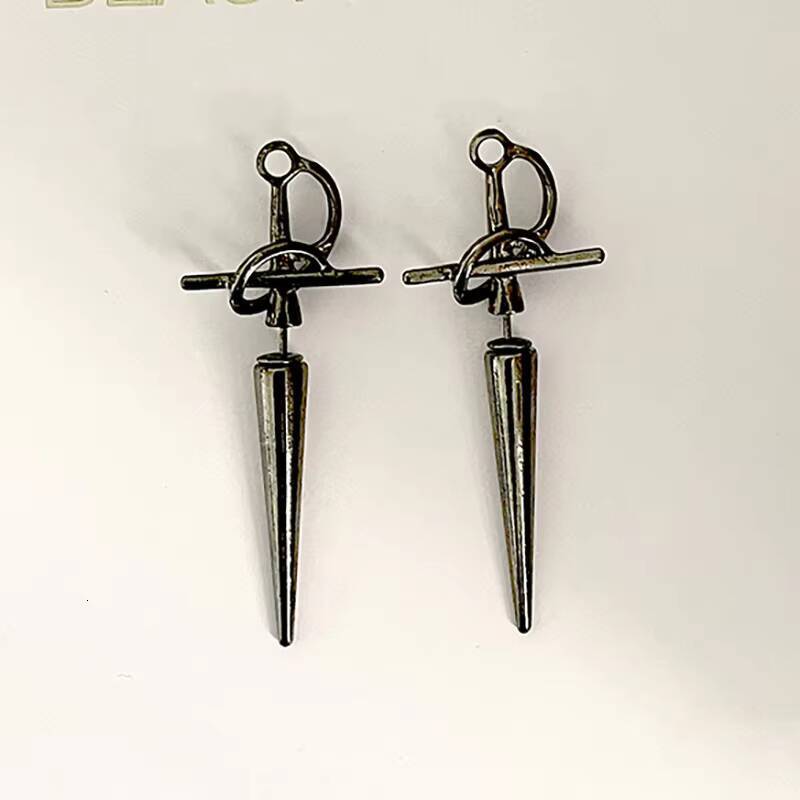 Exaggerated Sword Design Earrings Gothic Creative Party New Year Christmas Birthday Valentine's Day Gift