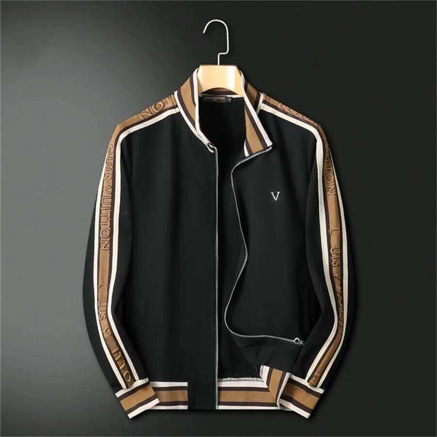 Autumn winter fashion new sports and leisure suit men's high-end cardigan hoodie two-piece set