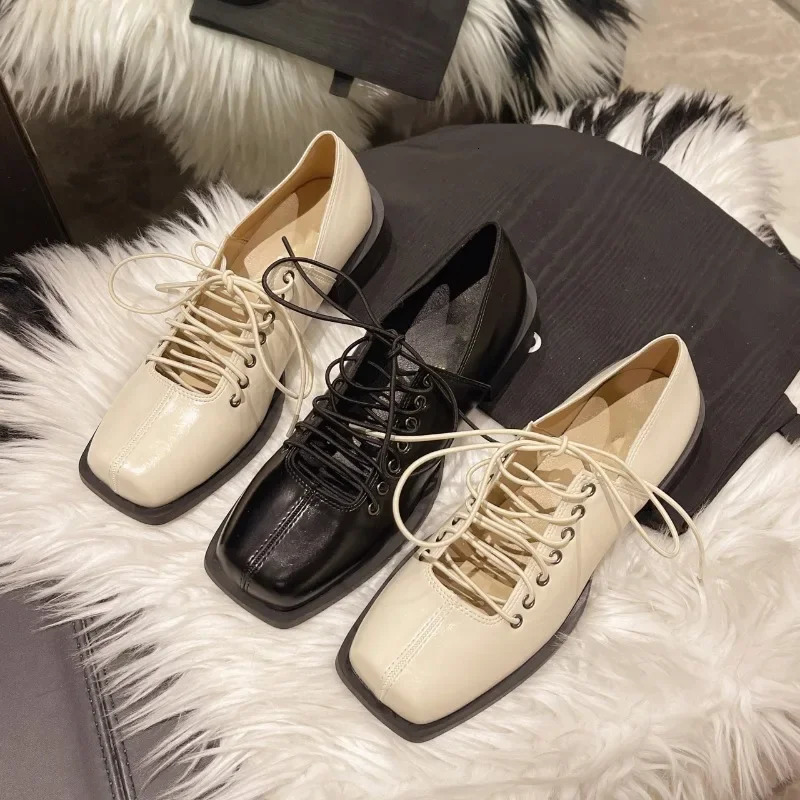 Womens Solid Color Low-top Shoes Spring and Autumn Fashionable Trendy Casual Mid-mouth Lace-up Low-top Shoes Zapato 250809