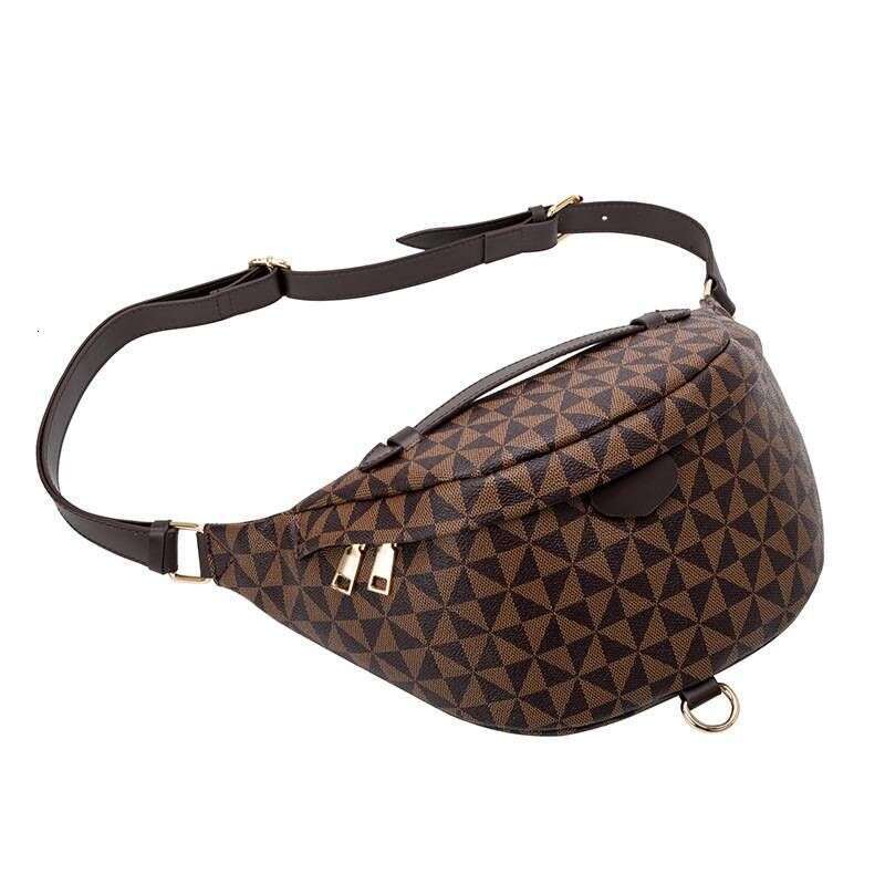 Light waist pack women's new fashion large capacity printed crossbody chest bag